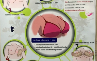 豊胸手術後のパッケージ方法（タイ語）